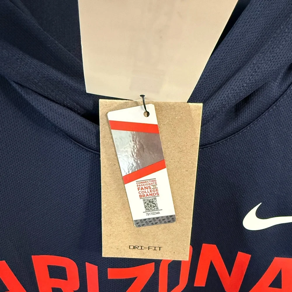 NWT Arizona Wildcats Nike 2025 Sideline Dri-FIT Long Sleeve Navy